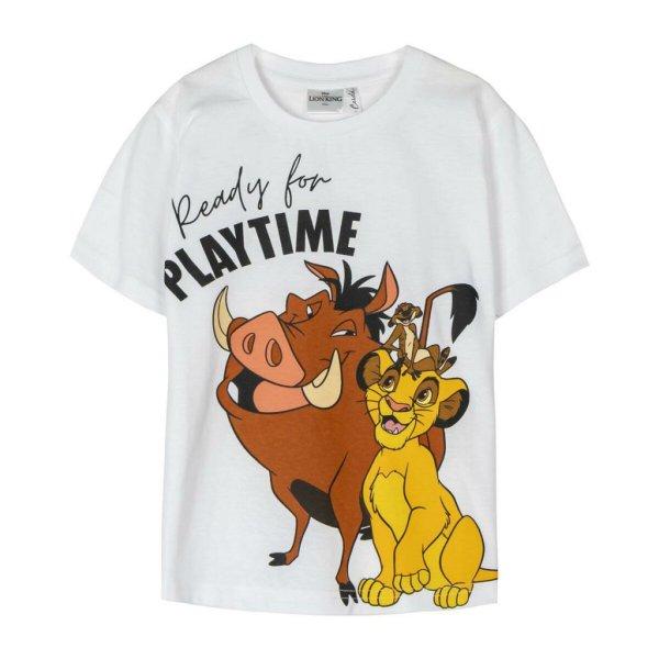 Gyermek Rövid ujjú póló The Lion King Fehér MOST 7727 HELYETT 3844 Ft-ért!