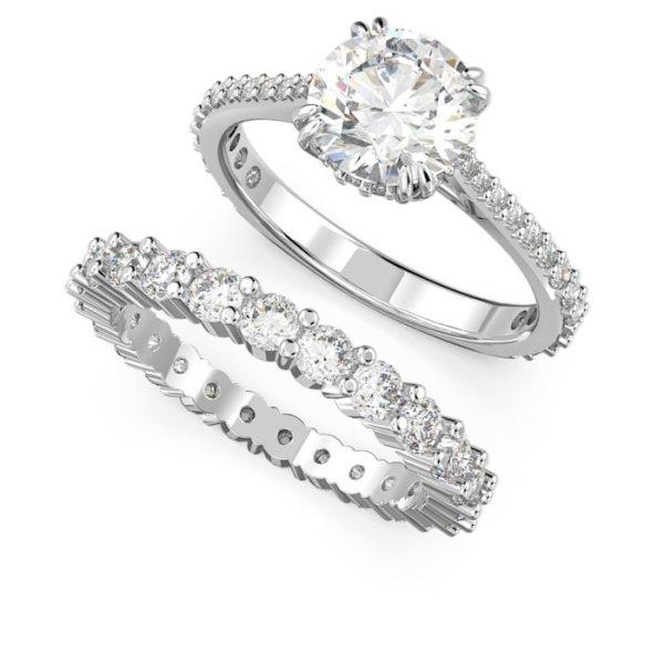 Swarovski Két gyűrűből álló luxus készlet Constella 564921 52 mm