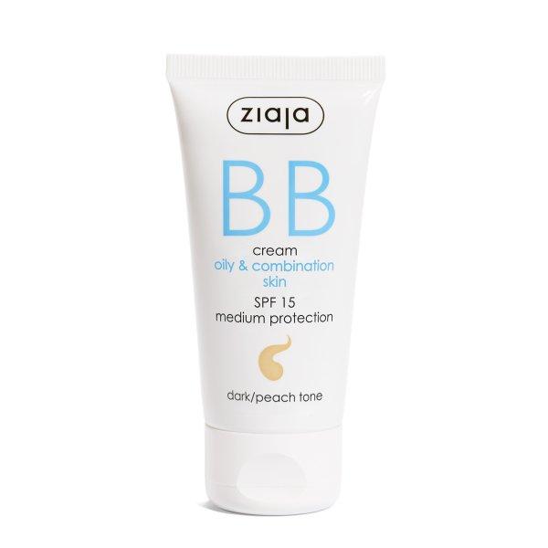 Ziaja BB krém zsíros és vegyes bőrre SPF 15 Dark/Peach Tone (BB Cream) 50 ml