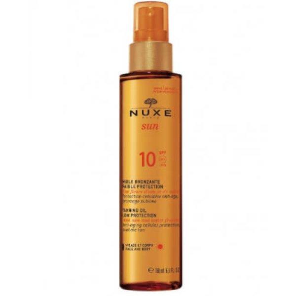 Nuxe Bronzosító napvédő olaj arcra és a testre Sun SPF 10 (Tanning Oil Low
Protection) 150 ml