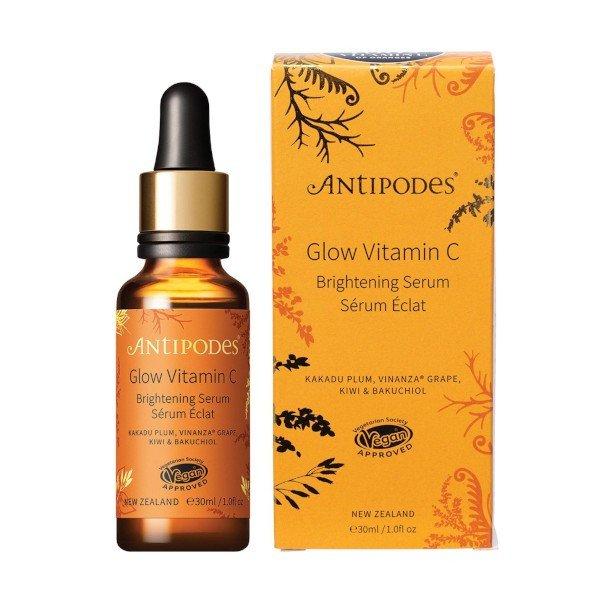 Antipodes Bőrvilágosító arcápoló szérum Glow Vitamin C (Brightening
Serum) 30 ml