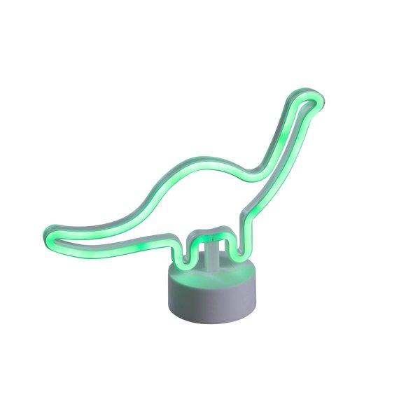 Neon asztali lámpa fehér LED-del - Dinosaur