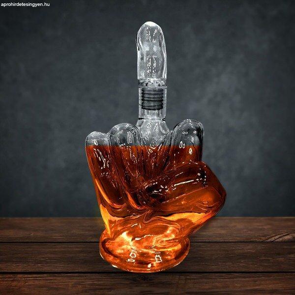 Whiskys kancsó középső ujj