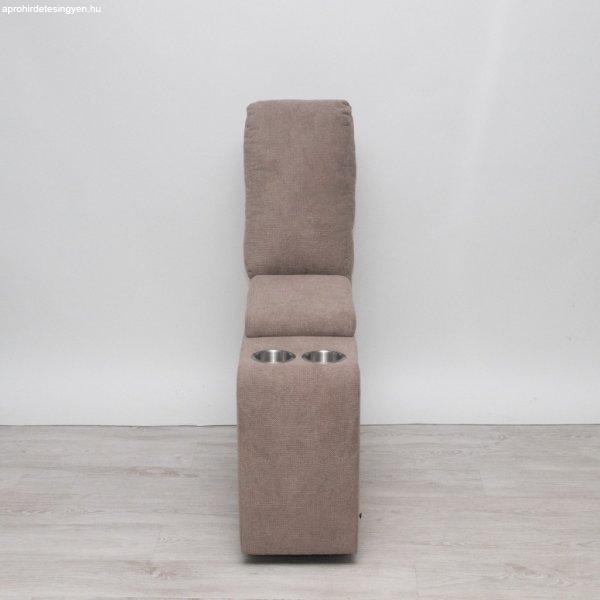 Elemes relax kanapé mozis - italtartós betét eleme Cuba világosbarna színű
szövet kárpittal raktárról - Preston 2
