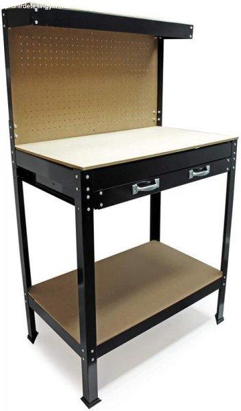 Professzionális Munkapad Szerszámtárolóval és Stabil Acélszerkezettel –
1200 x 550 x 1500 mm