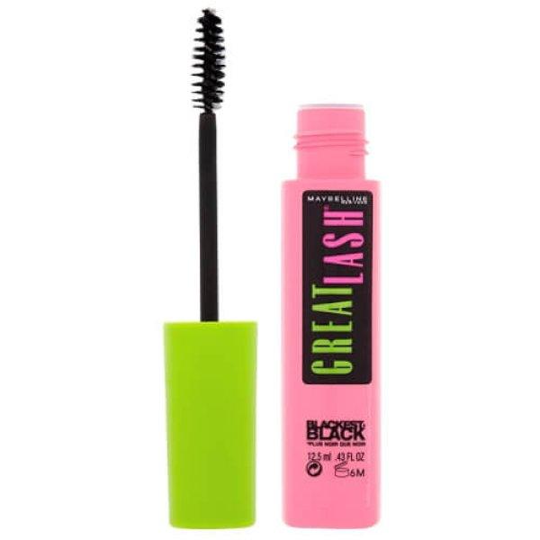 Maybelline Tápláló és sűrítő hatású szempillaspirál Great Lash
Blackest Black 12,5 ml Black