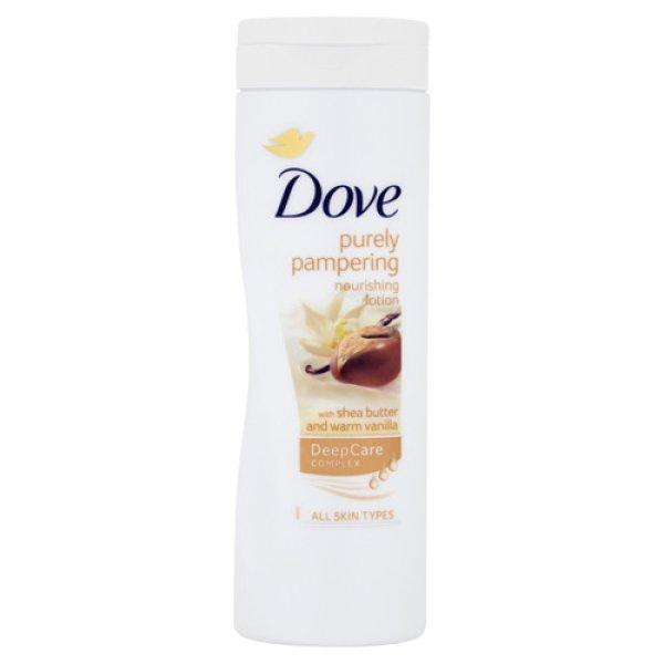 Dove Shea vaj és vanília illatú testápoló Purely Pampering (Nourishing
Lotion) 400 ml