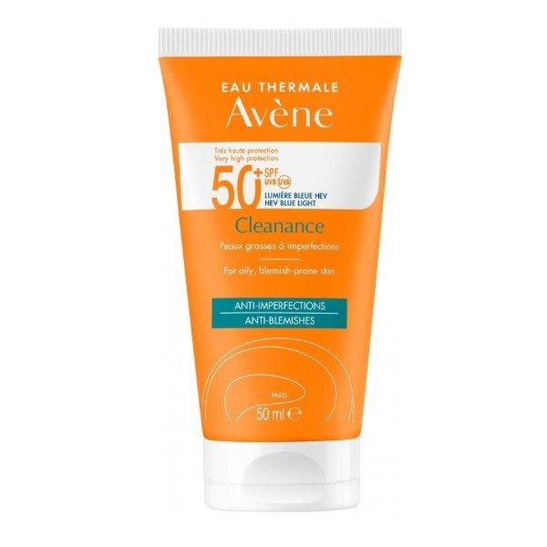 Avène Mattító fényvédő normál és zsíros bőrre SPF 50+ Cleanance 50 ml