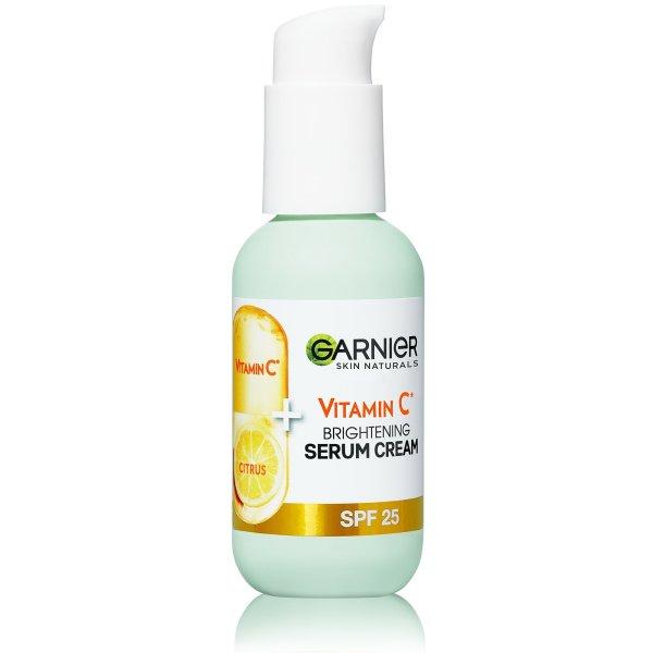 Garnier Krémszérum C-vitaminnal a bőr ragyogásáért Skin Naturals
(Brightening Serum Cream) 50 ml