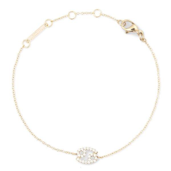 Daniel Wellington Aranyozott lánc karkötő Rák Crystal Zodiac DW00400910