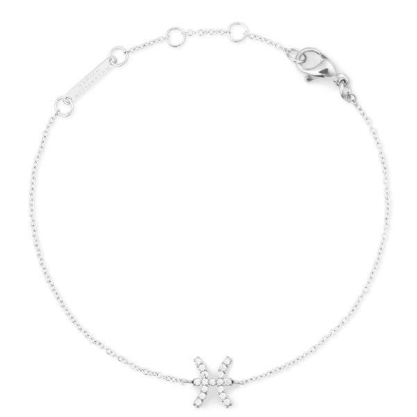 Daniel Wellington Acél lánc karkötő Halak Crystal Zodiac DW00400942