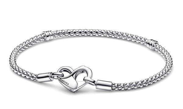 Pandora Kifinomult ezüst karkötő Moments szív 592453C00 18 cm