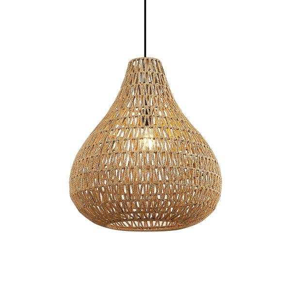 Skandináv függőlámpa barna 45cm - Lina Natural