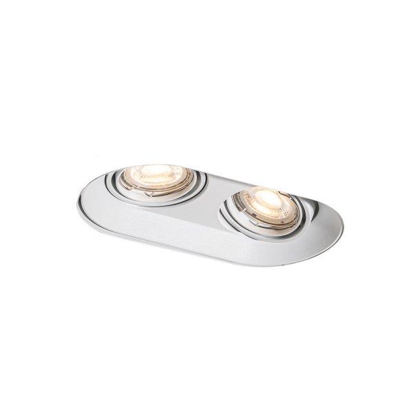 Kerek beépíthető spotlámpa fehér GU10 50 mm 2-fényes - Hubs