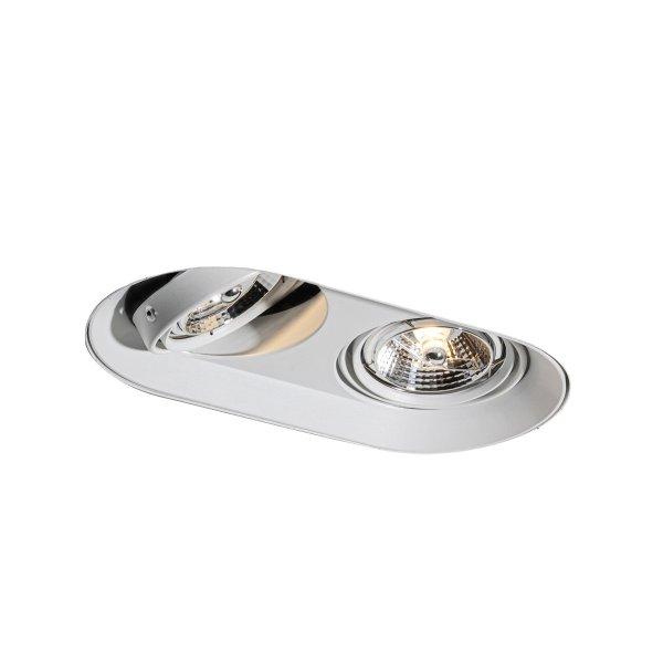 Kerek beépíthető spotlámpa fehér GU10 70 mm 2-fényes - Hubs