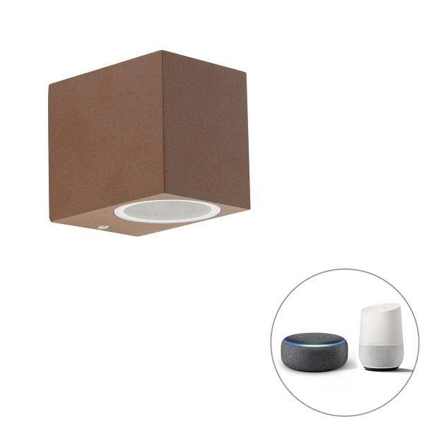 Okos fali lámpa rozsdabarna IP44 WiFi-vel, GU10 - Baleno