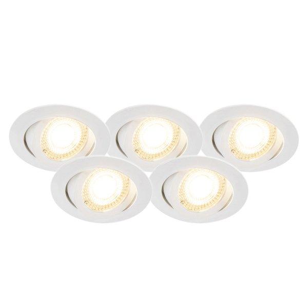 5 db beépített spotlámpa fehér, LED-del, 3 fokozatú
fényerő-szabályozóval - Mio