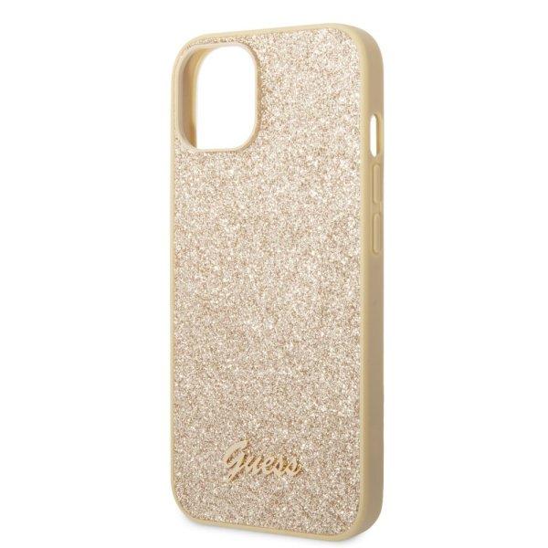 Guess Apple iPhone 14 Plus (6.7) PC/TPU Glitter Flakes Metal Logo hátlapvédő
tok arany (GUHCP14MHGGSHD)