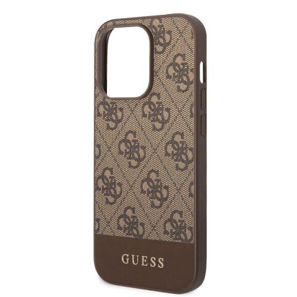 Guess Apple iPhone 14 Pro (6.1) 4G Stripe hátlapvédő tok barna
(GUHCP14LG4GLBR)