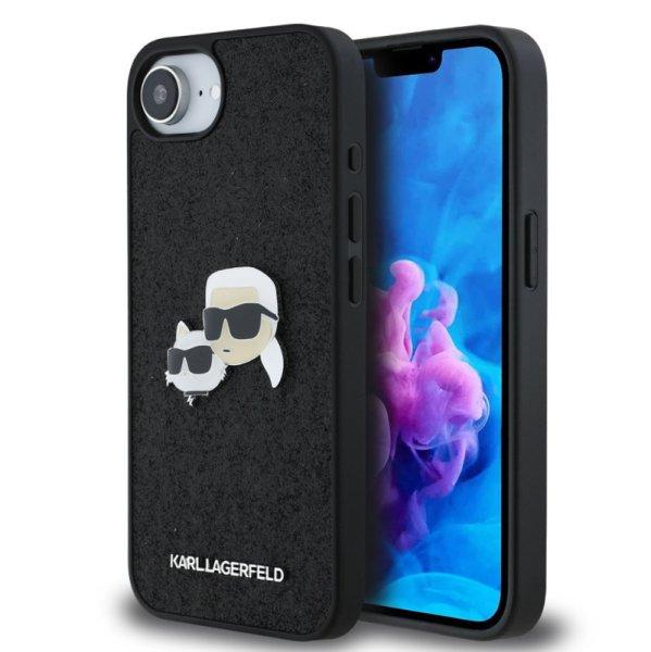 Karl Lagerfeld Fixed Glitter K&CH Heads Apple iPhone 16e (6.1) hátlapvédő tok
fekete (KLHCPSE4PFGKCPK)
