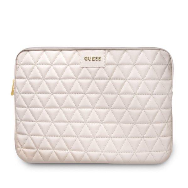 Guess Quilted Sleeve notebook táska 13"-ig pink (GUCS13QLPK)