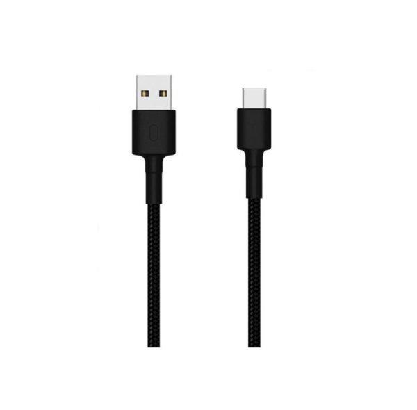 Xiaomi Mi Braided (SJV4109GL) fekete gyári szövetbevonatos USB - Type-C
gyorstöltő adatkábel 1m 3A