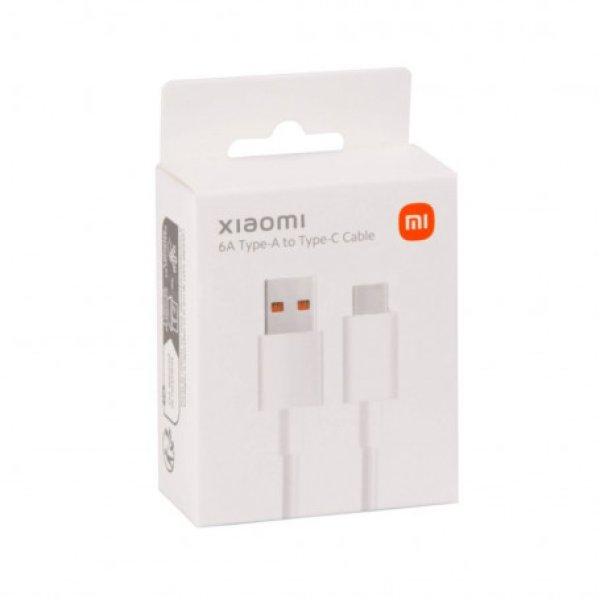 Bliszteres Xiaomi fehér gyári USB - Type-C gyorstöltő adatkábel 1m 6A
(BHR6032GL)