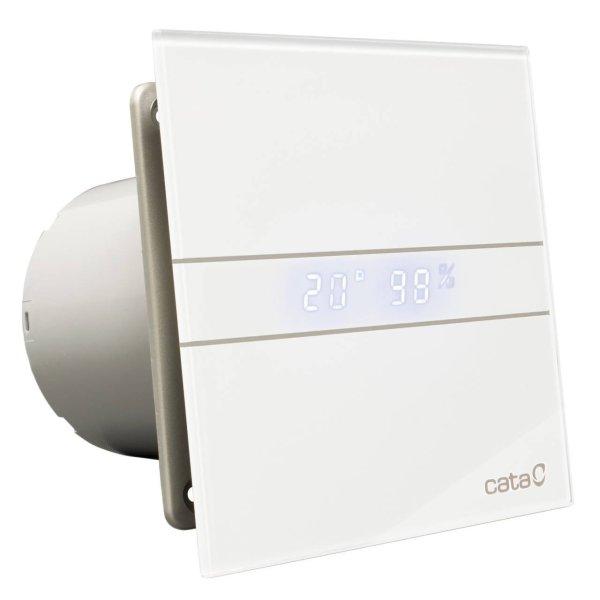 Cata E-100GTH ventilátor üveg előlappal, utószellőztető és
páraérzékelő funkcióval, fehér