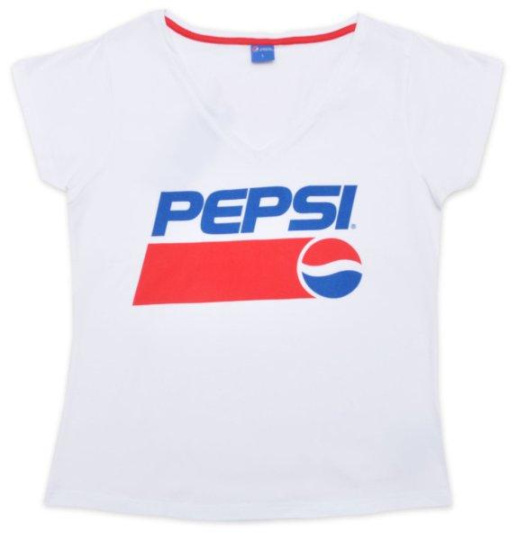 Pepsi White női rövid póló, felső L