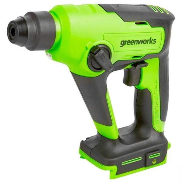 Fúró-vésőkalapács akkumulátoros Greenworks® GD24SDS1 - 24V - akku és
töltő nélkül - eredeti minőségi alkatrész*