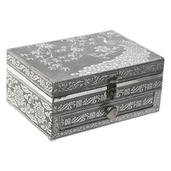 Ékszeres doboz Home ESPRIT Zöld Ezüst színű Fa Alumínium 17,5 x 12,5 x 8,5
cm MOST 11888 HELYETT 7118 Ft-ért!