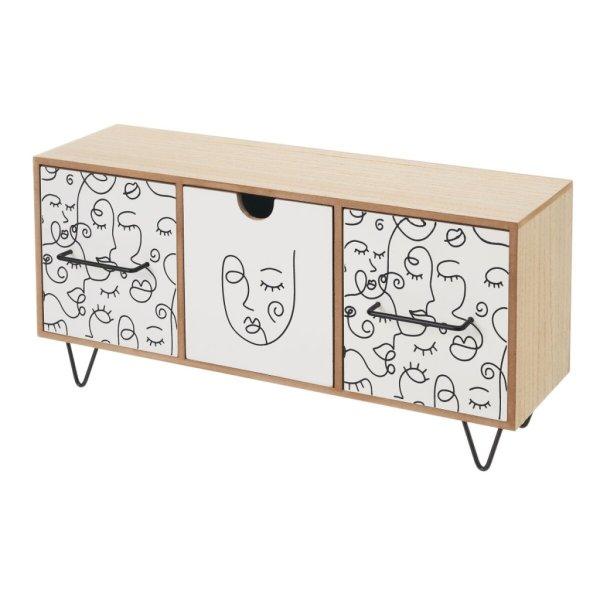 Ékszeres doboz ONE LINE Fehér Fekete Természetes Fa MDF 40 x 12 x 20 cm MOST
18207 HELYETT 11062 Ft-ért!
