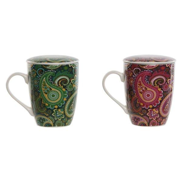 Bögre teaszűrővel Home ESPRIT Zöld Türkizkék Gesztenyebarna Halványlila
modern 340 ml (2 egység) MOST 8925 HELYETT 5341 Ft-ért!