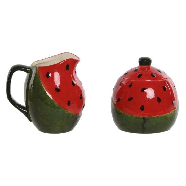 Tejes kancsó és cukortartó Home ESPRIT Piros Zöld Kőedény 11,5 x 9 x 11 cm
2 Darabok MOST 12715 HELYETT 7615 Ft-ért!