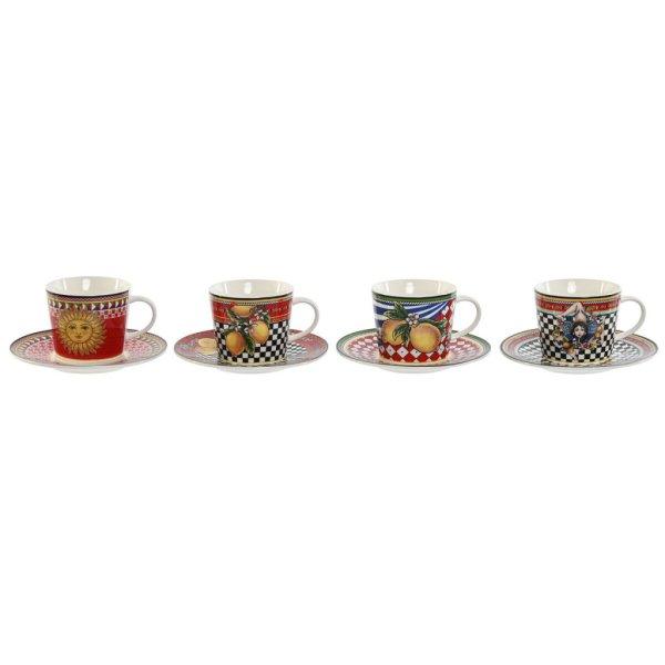 Csésze Szett Alátétekkel Home ESPRIT Sárga Piros Porcelán 220 ml 15,6 x
15,6 x 1,7 cm (4 egység) MOST 23907 HELYETT 13989 Ft-ért!