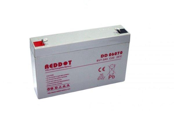 6V-os 7Ah RedDot zselés akkumulátor (Acorn, Scoutguard vadkamerához)