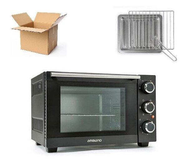 BCS Ambiano OVN-21 / MB-2020 15L 1200W légkeveréses sütő, minigrill,
grillsütő, minisütő, pizzasütő (max. 26 cm), bontott csomagolásban