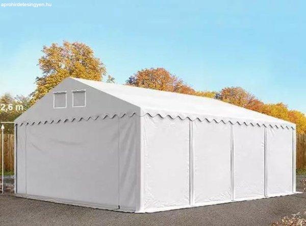 Professzionális raktársátor, tároló sátor 5x8 m ponyva PVC
oldalfalmagasság + 2,6 m erősített szerkezettel padlókerettel