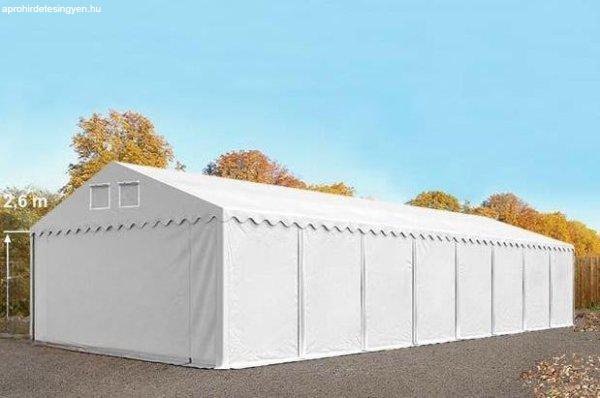 Professzionális  raktársátor, tároló sátor 6x24m ponyva PVC
oldalfalmagasság +2,6 m erősített szerkezet