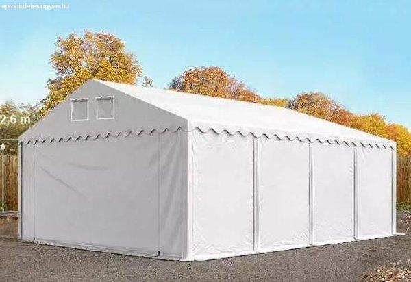 Professzionális raktársátor, tároló sátor 6x8m ponyva PVC oldalmagasság
+2,6 m erősített szerkezettel padlókerettel