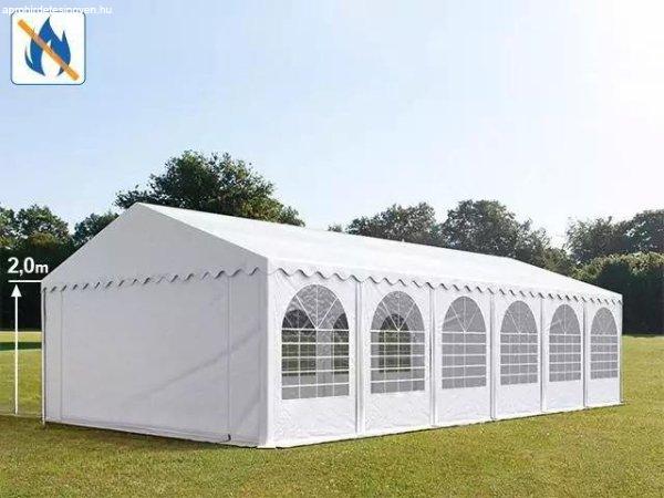 Professzionális rendezvénysátor parti sátor 6x12 m, ponyva lángálló PVC  
erősített szerkezettel