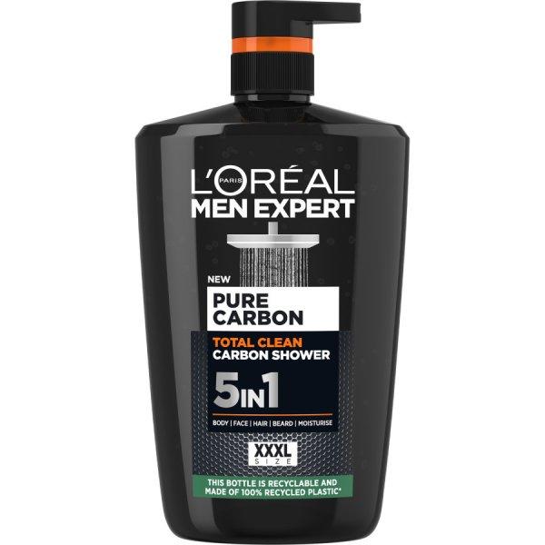 L'Oréal Paris Tusfürdő férfiaknak Men Expert Pure Carbon (Total Clean Carbon
Shower) 1000 ml