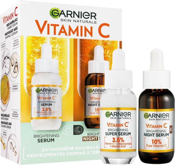 Garnier Nappali és éjszakai szérum ajándékcsomag C-vitamin 2 x 30 ml