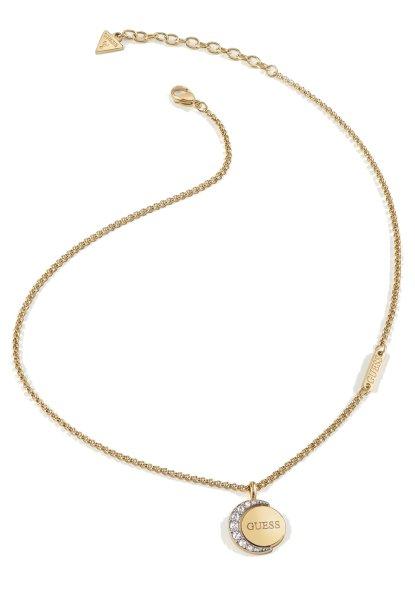 Guess Finom aranyozott nyaklánc kristályokkal Moon Phases JUBN01189JWYG