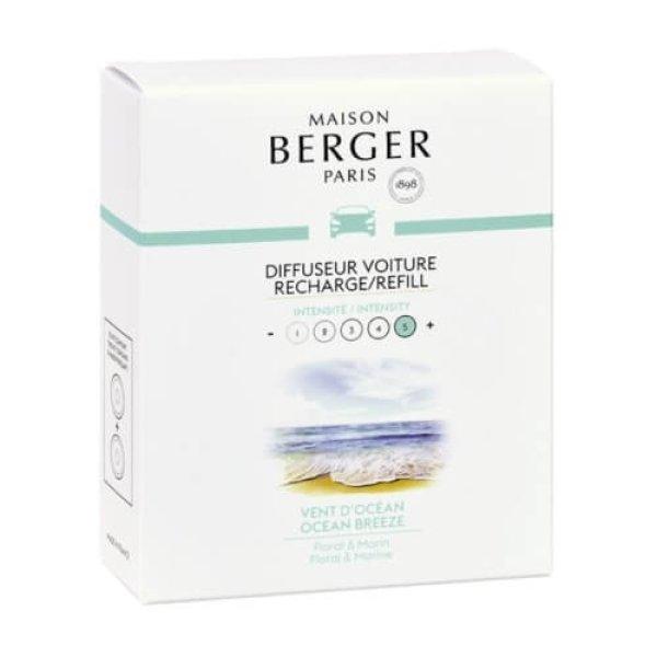 Maison Berger Paris Autóillatosító utántöltő diffúzorba Ocean Breeze (Car
Diffuser Recharge/Refill) 2 db