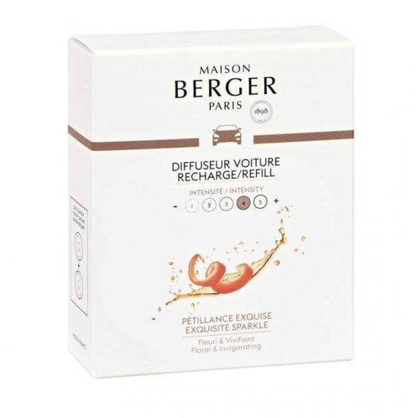 Maison Berger Paris Autóillatosító diffúzor utántöltő Intenzív
csillogás Exqusite Sparkle(Car Diffuser Recharge/Refill) 2 db