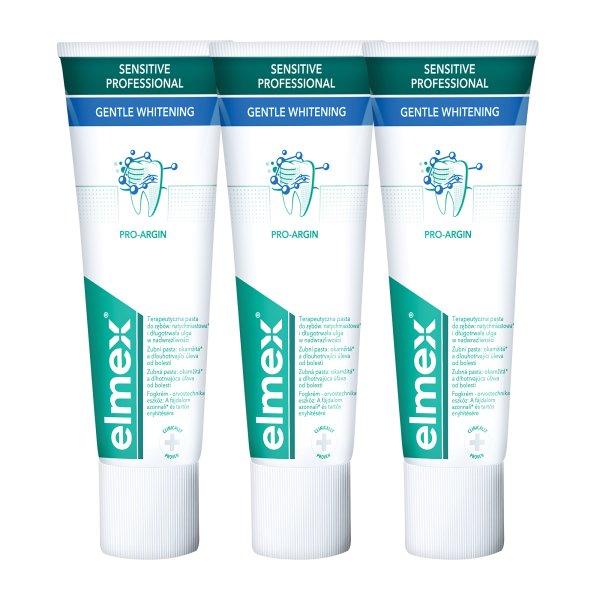 Elmex Fehérítő fogkrém érzékeny fogakra Sensitive Whitening Trio 3x 75 ml