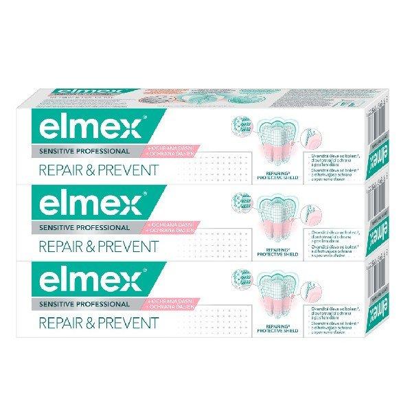 Elmex Fogkrém fájdalomcsillapításra Sensitive Professional Repair & Prevent
Trio 3 x 75 ml