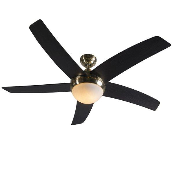 Mennyezeti ventilátor arany színben, famintával, 132 cm, távirányítóval -
Cool