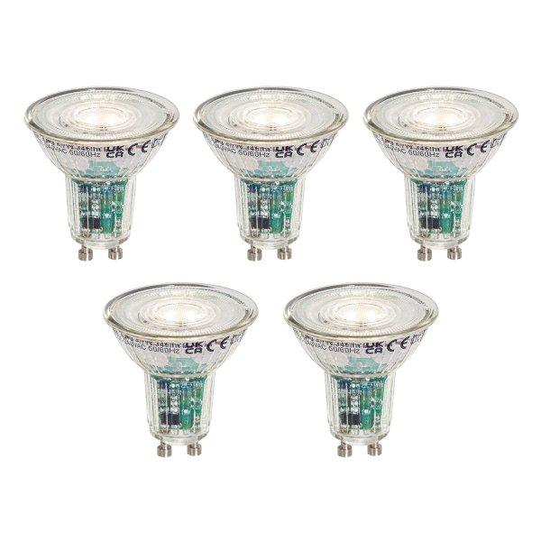 Set van 5 Smart GU10 50mm LED lampen helder 4.7W 345 lm 2200-4000K